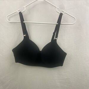 Victoria's Secret Bra 38D No Wire Sans Armature Lightly Padded Wire Black